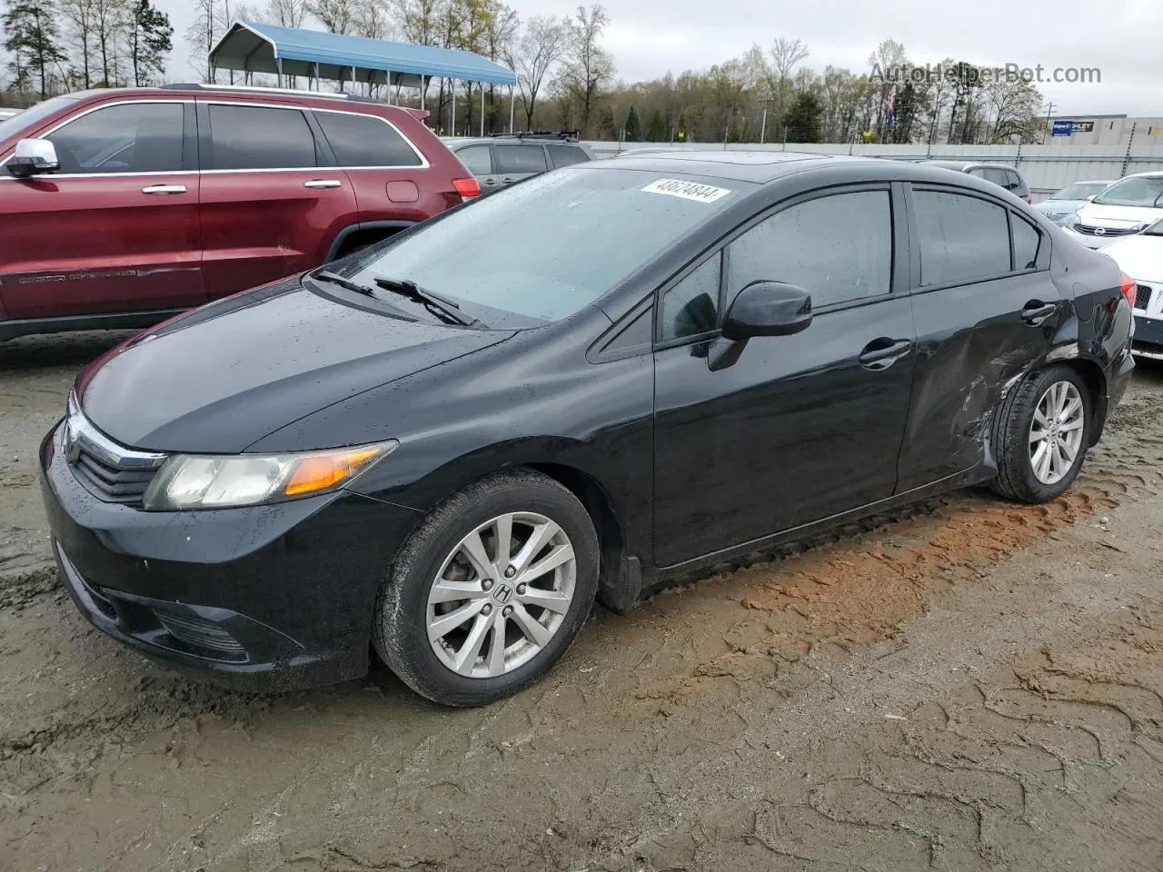 2012 Honda Civic Ex Black vin: 19XFB2F84CE034547