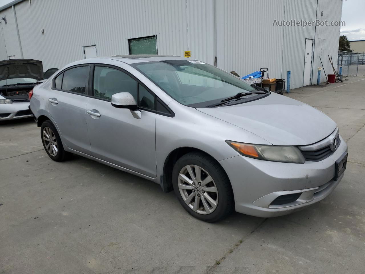 2012 Honda Civic Ex Silver vin: 19XFB2F84CE330362