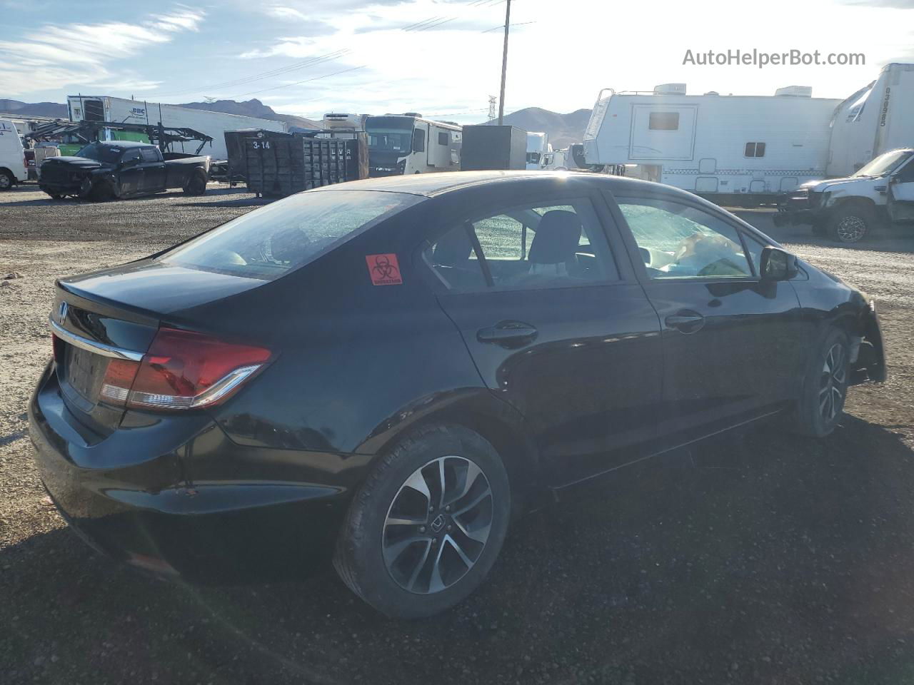 2013 Honda Civic Ex Black vin: 19XFB2F84DE025154