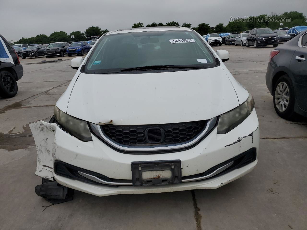 2013 Honda Civic Ex White vin: 19XFB2F84DE064956