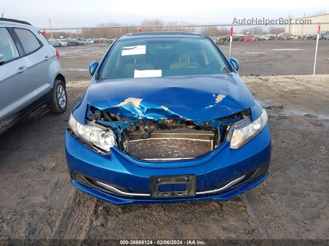 2013 Honda Civic Ex Blue vin: 19XFB2F84DE066609