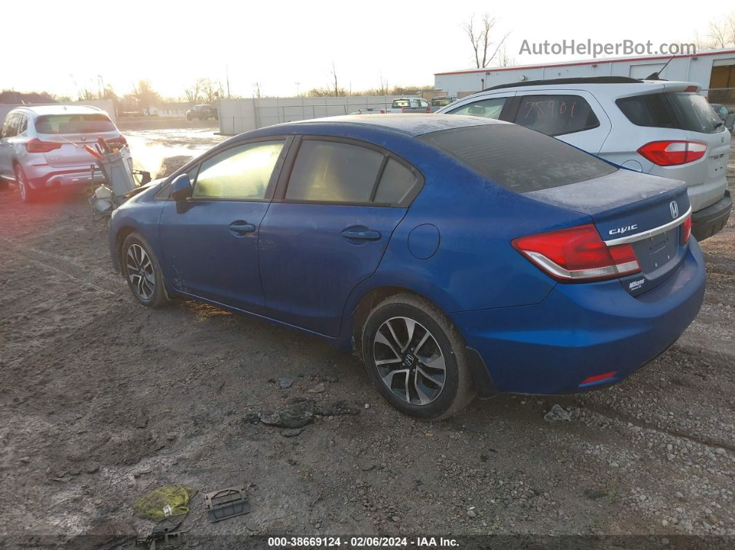 2013 Honda Civic Ex Blue vin: 19XFB2F84DE066609