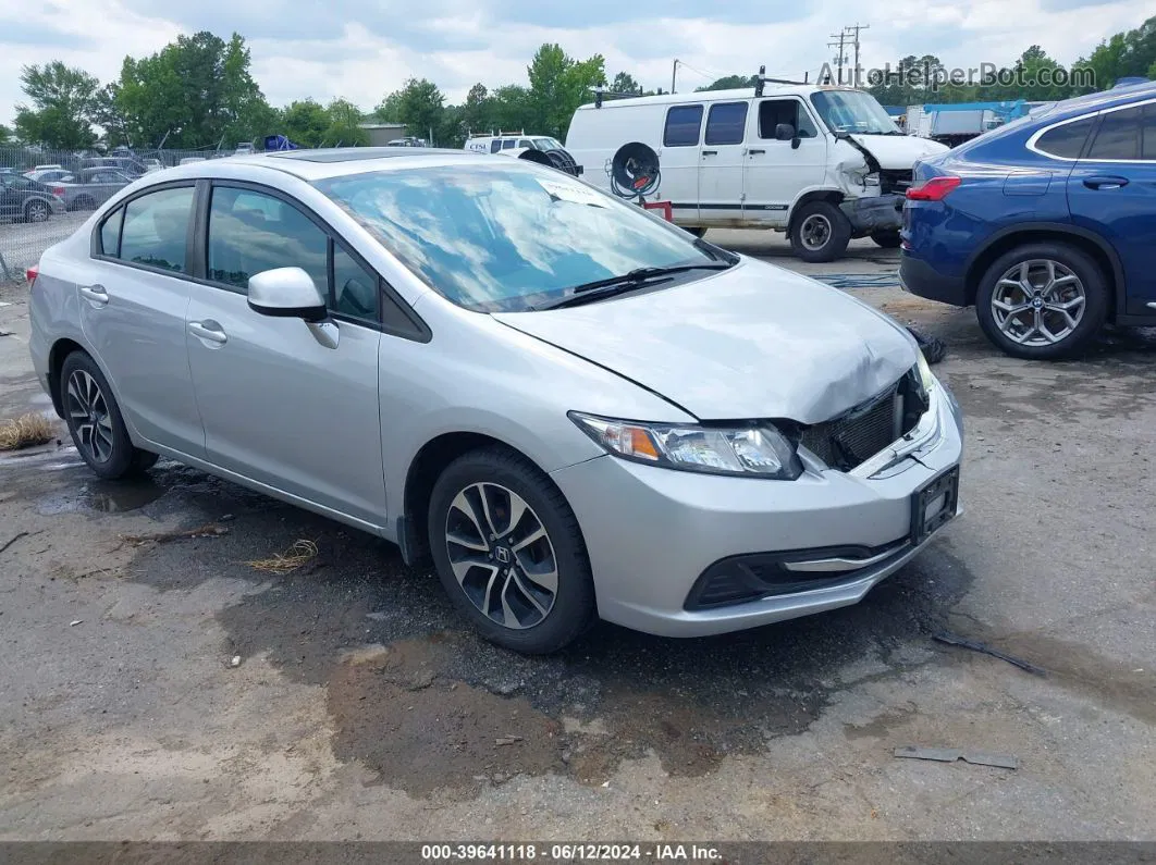 2013 Honda Civic Ex Silver vin: 19XFB2F84DE082227