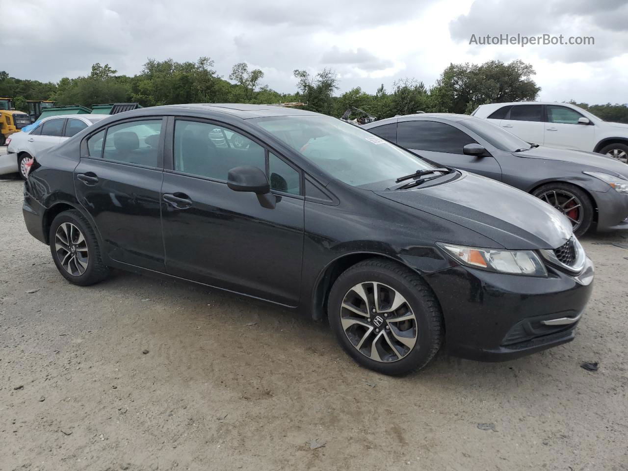 2013 Honda Civic Ex Black vin: 19XFB2F84DE238878