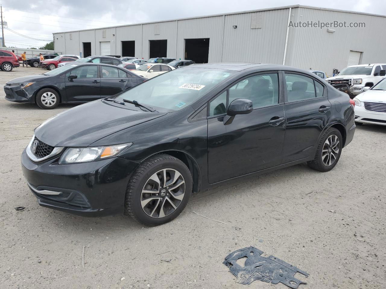 2013 Honda Civic Ex Black vin: 19XFB2F84DE238878