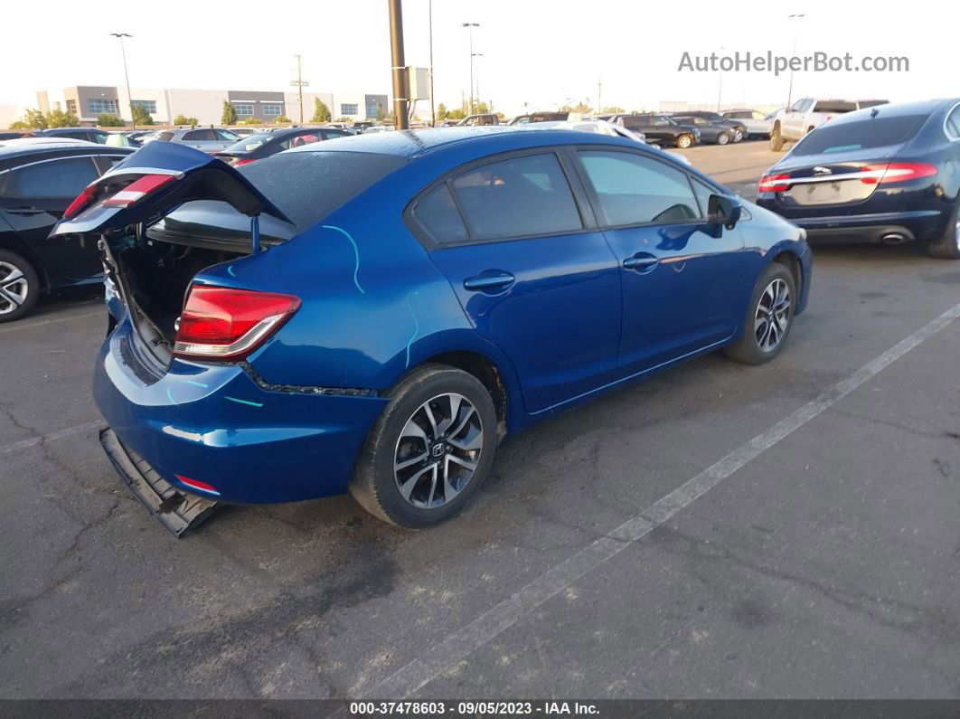 2014 Honda Civic Sedan Ex Blue vin: 19XFB2F84EE259845