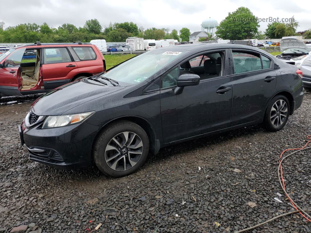 2014 Honda Civic Ex Black vin: 19XFB2F84EE272658