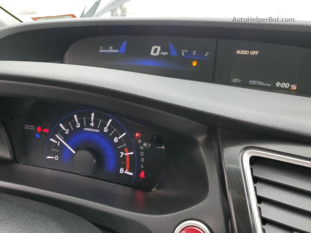 2014 Honda Civic Ex Черный vin: 19XFB2F84EE272658