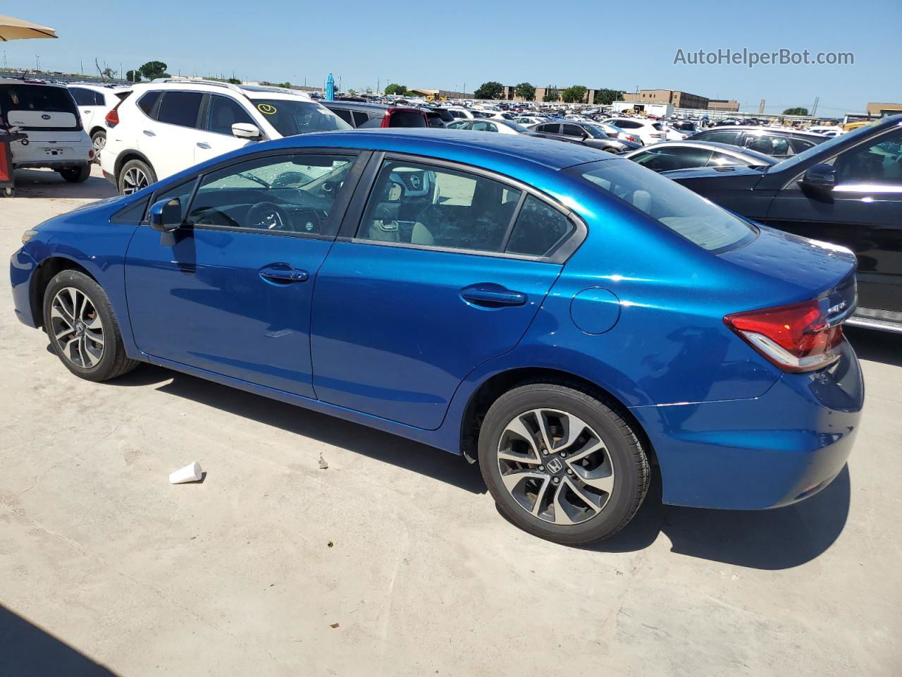 2015 Honda Civic Ex Blue vin: 19XFB2F84FE067844