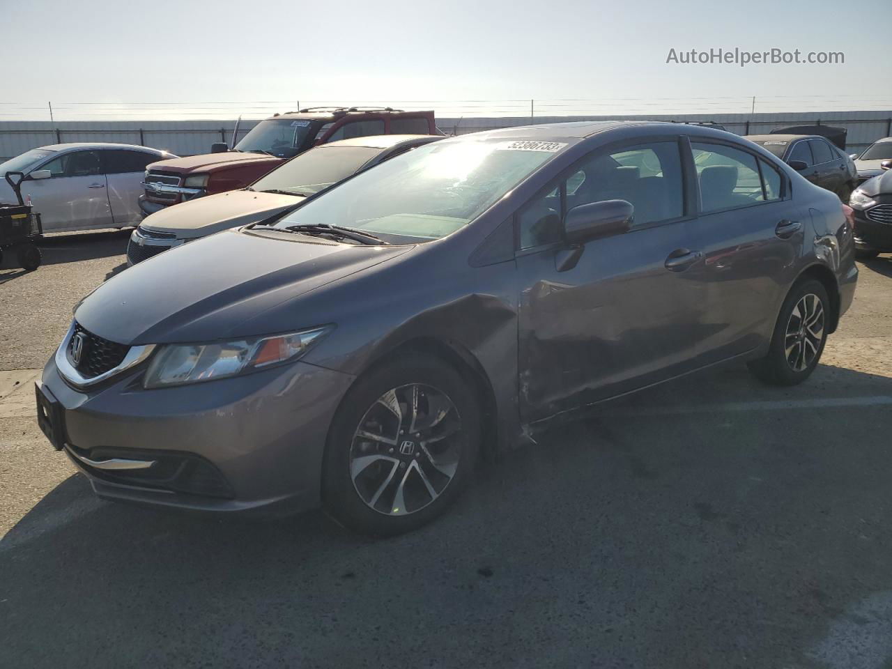 2015 Honda Civic Ex Gray vin: 19XFB2F84FE271933