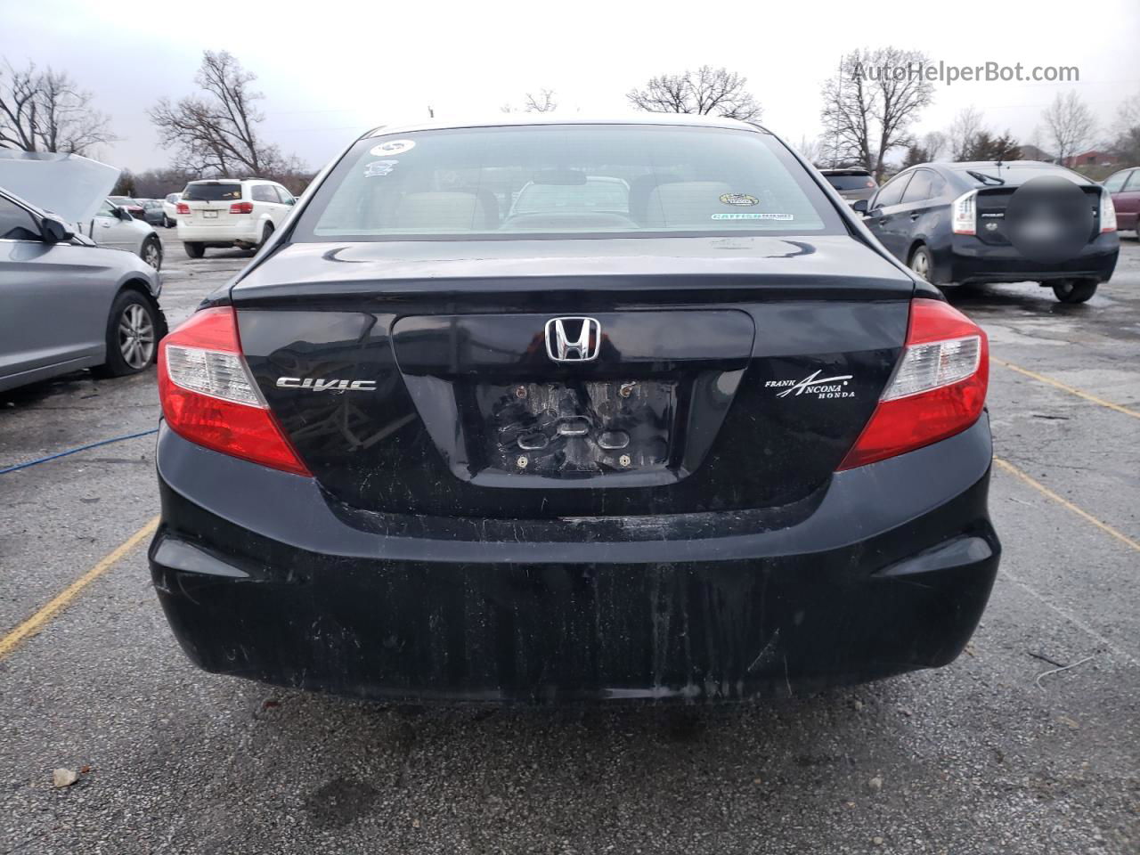 2012 Honda Civic Ex Black vin: 19XFB2F85CE032645