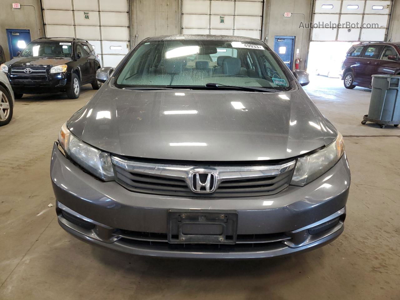 2012 Honda Civic Ex Gray vin: 19XFB2F85CE046769