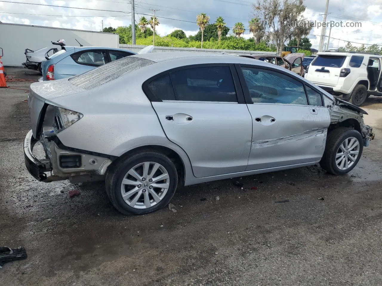 2012 Honda Civic Ex Silver vin: 19XFB2F85CE110485