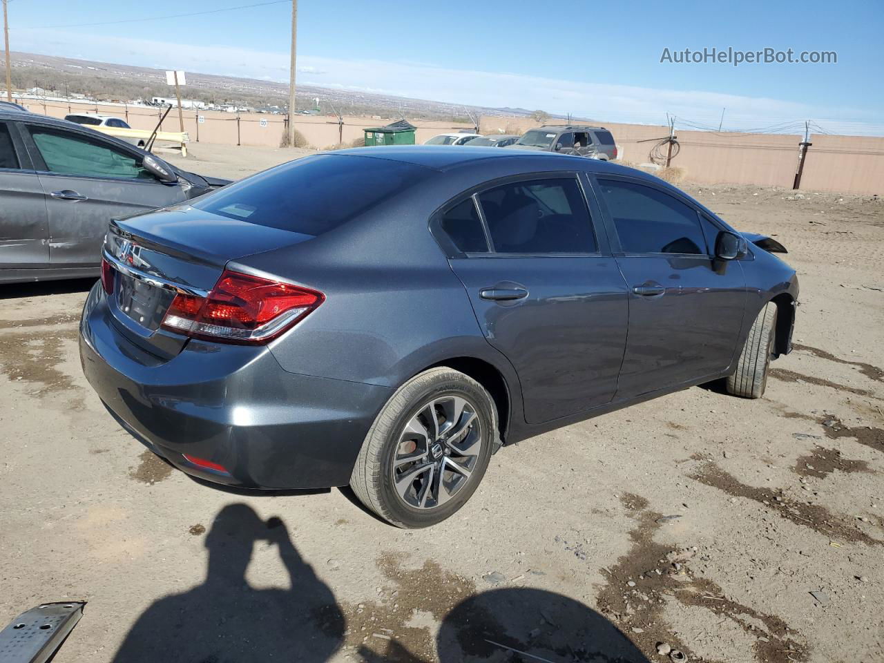 2013 Honda Civic Ex Gray vin: 19XFB2F85DE053903