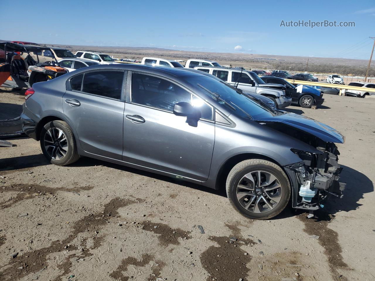 2013 Honda Civic Ex Gray vin: 19XFB2F85DE053903