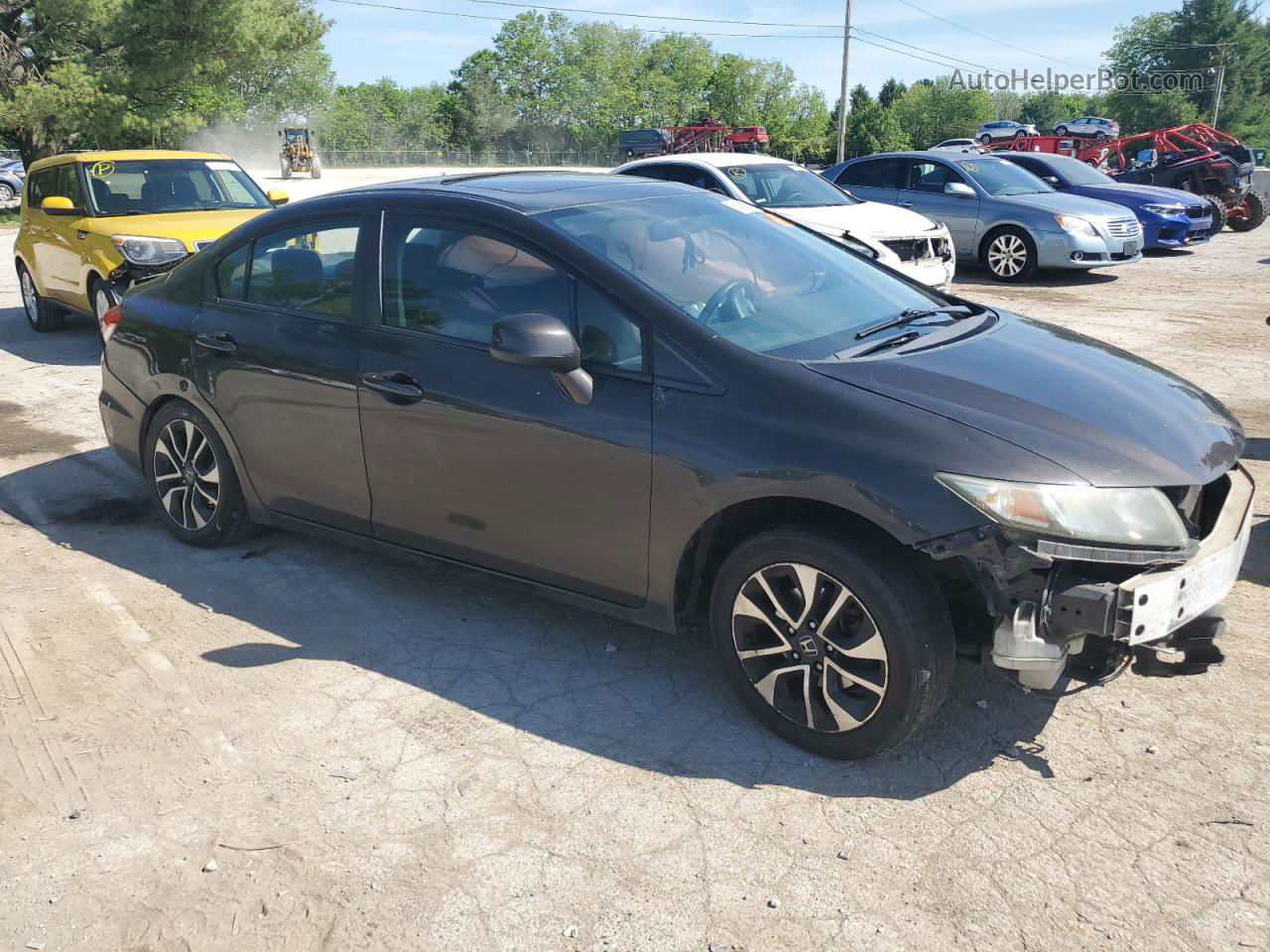 2013 Honda Civic Ex Black vin: 19XFB2F85DE074539