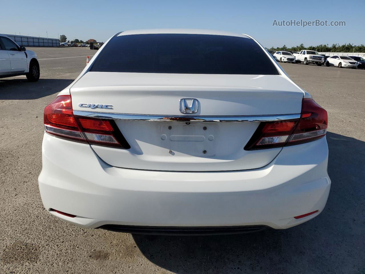 2013 Honda Civic Ex White vin: 19XFB2F85DE276989