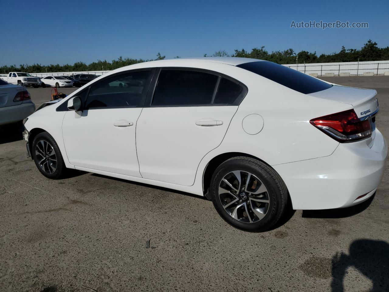 2013 Honda Civic Ex White vin: 19XFB2F85DE276989