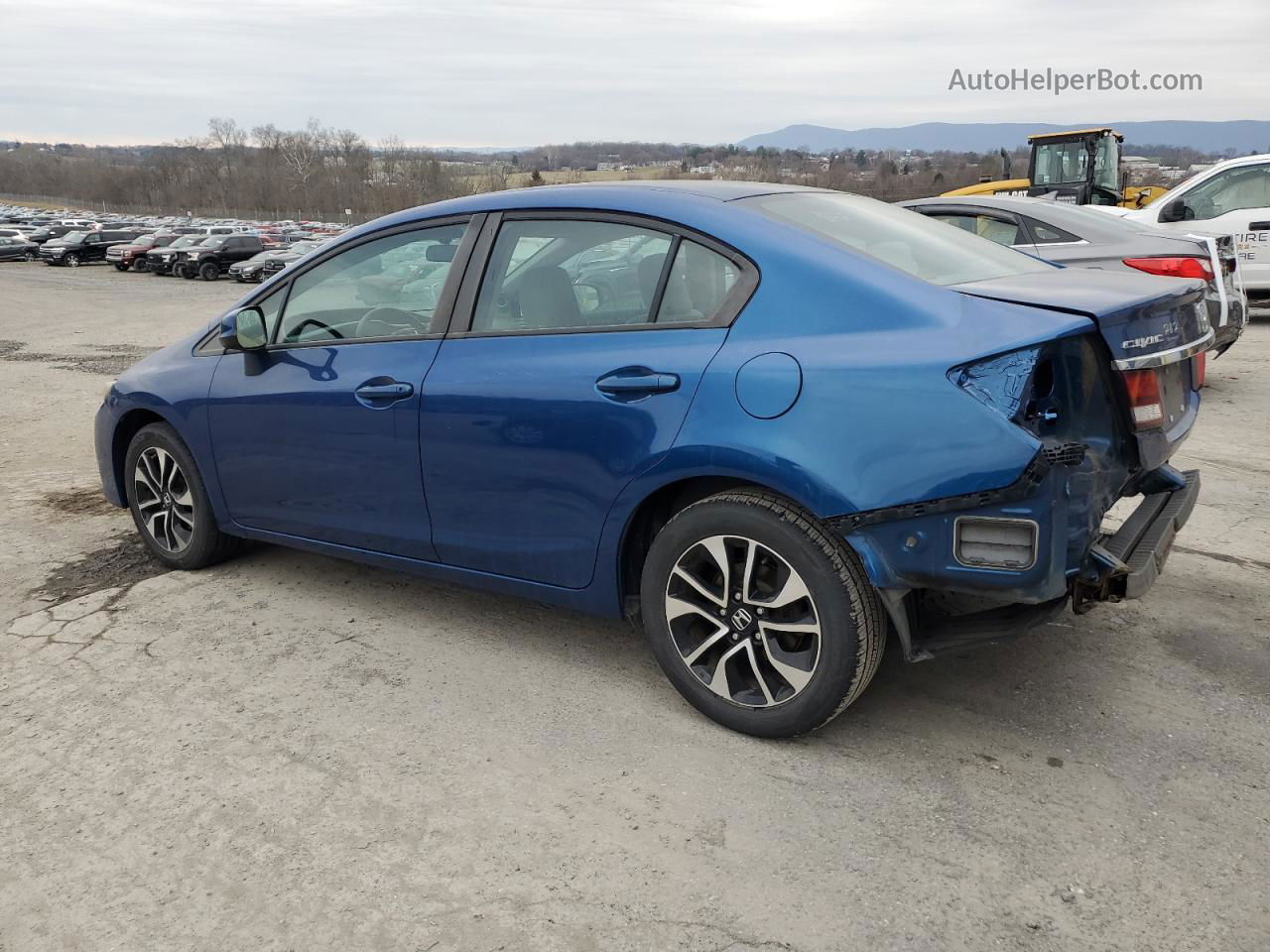 2013 Honda Civic Ex Blue vin: 19XFB2F85DE287264