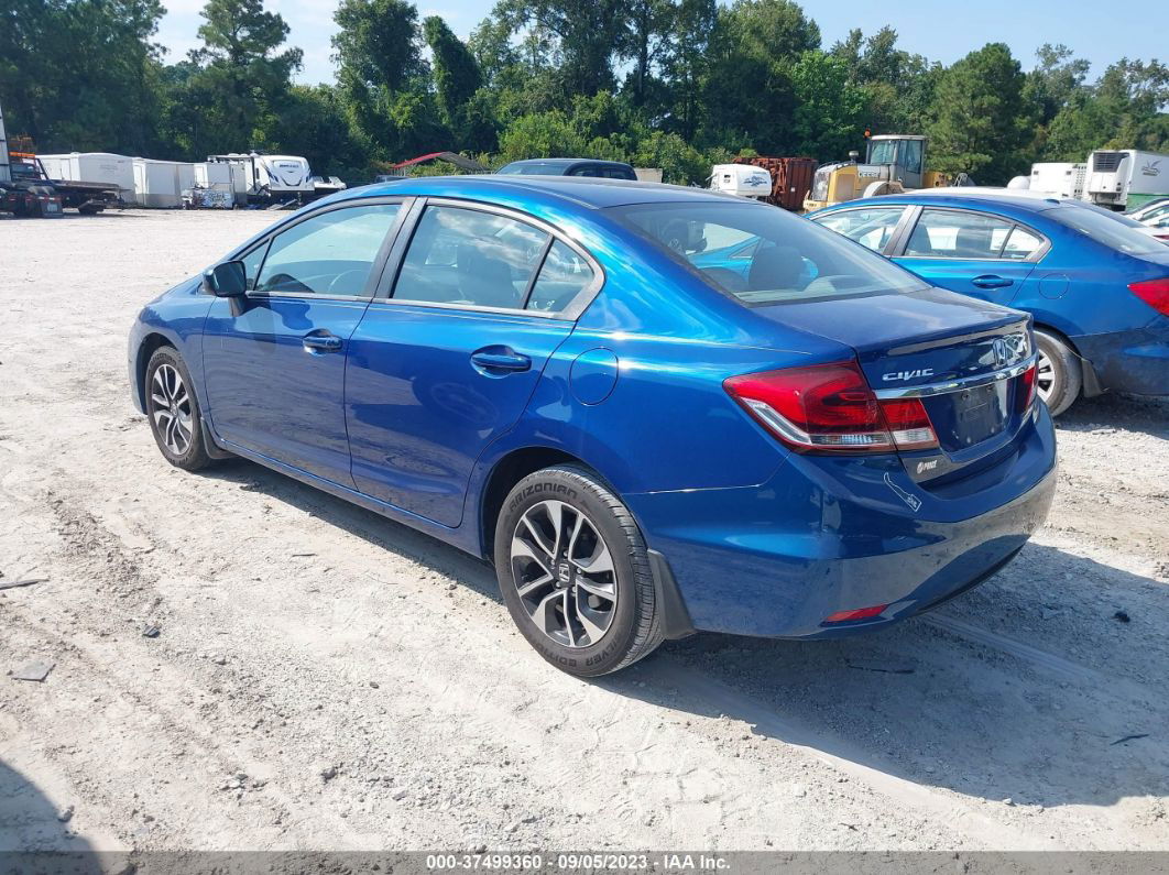 2015 Honda Civic Sedan Ex Blue vin: 19XFB2F85FE213619