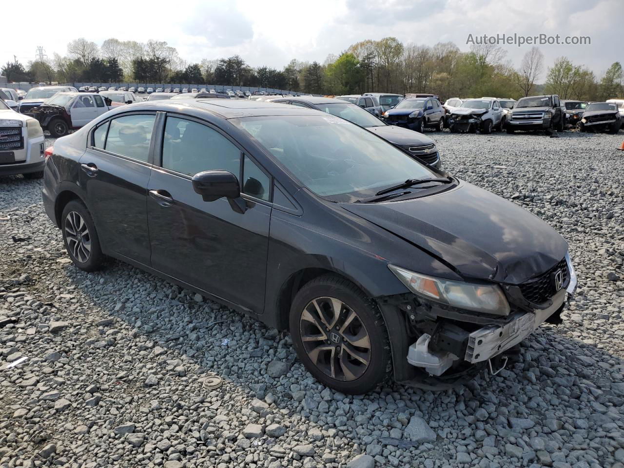 2015 Honda Civic Ex Black vin: 19XFB2F85FE244448