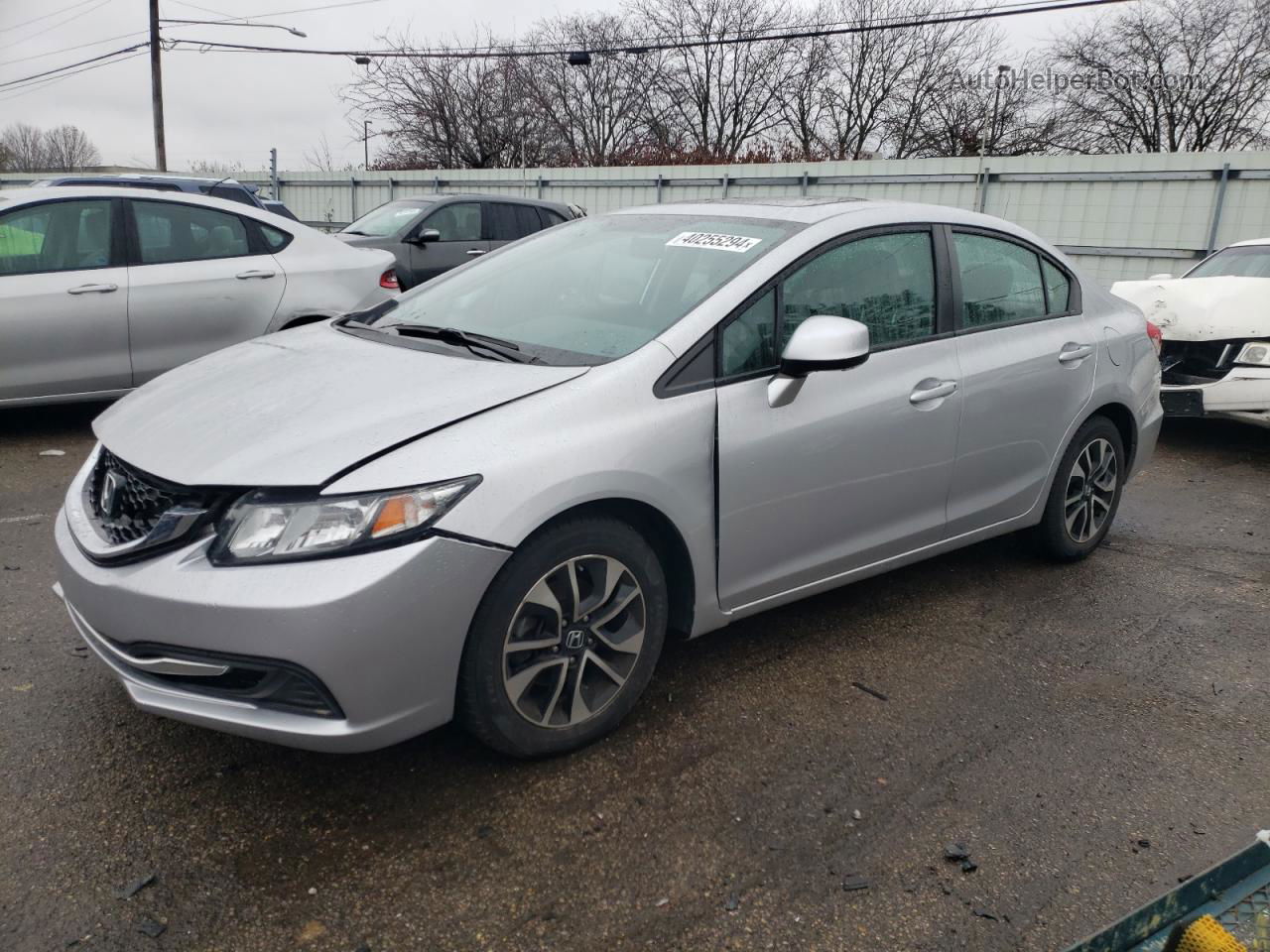 2013 Honda Civic Ex Silver vin: 19XFB2F86DE062609