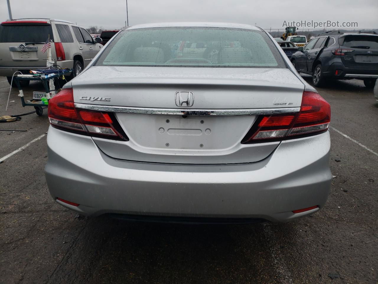 2013 Honda Civic Ex Silver vin: 19XFB2F86DE062609