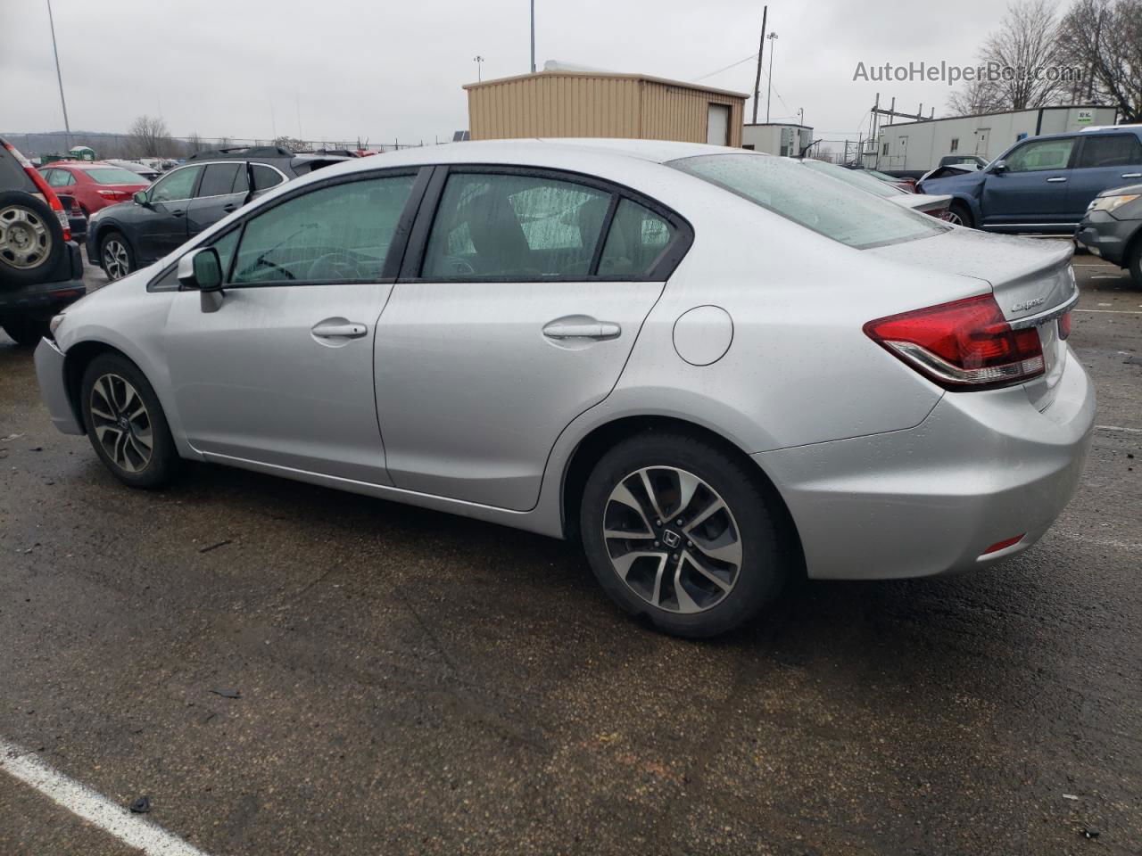 2013 Honda Civic Ex Silver vin: 19XFB2F86DE062609