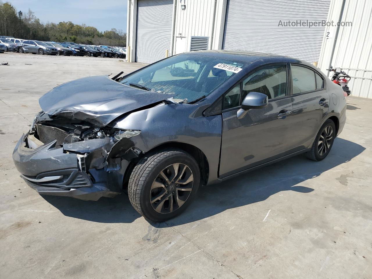 2013 Honda Civic Ex Gray vin: 19XFB2F86DE261658