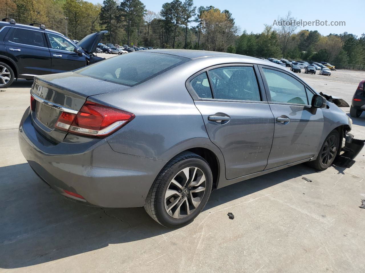 2013 Honda Civic Ex Gray vin: 19XFB2F86DE261658