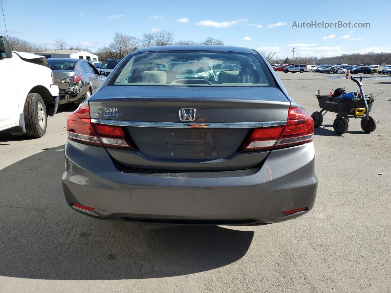 2013 Honda Civic Ex Gray vin: 19XFB2F86DE285006