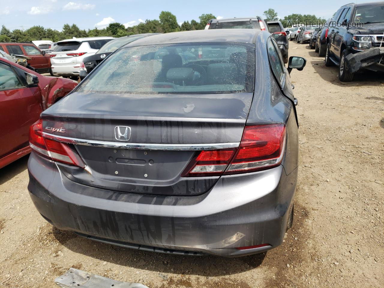 2014 Honda Civic Ex Gray vin: 19XFB2F86EE033516