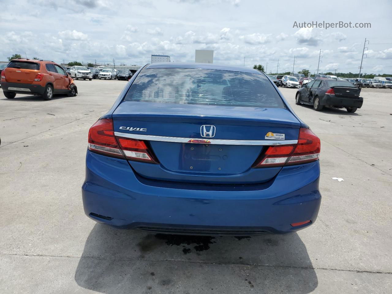 2014 Honda Civic Ex Blue vin: 19XFB2F86EE217547