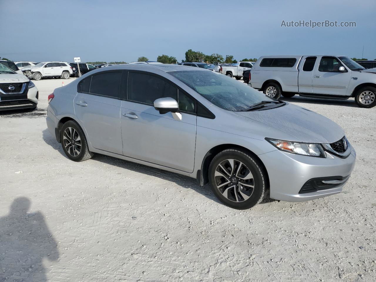 2015 Honda Civic Ex Silver vin: 19XFB2F86FE010156