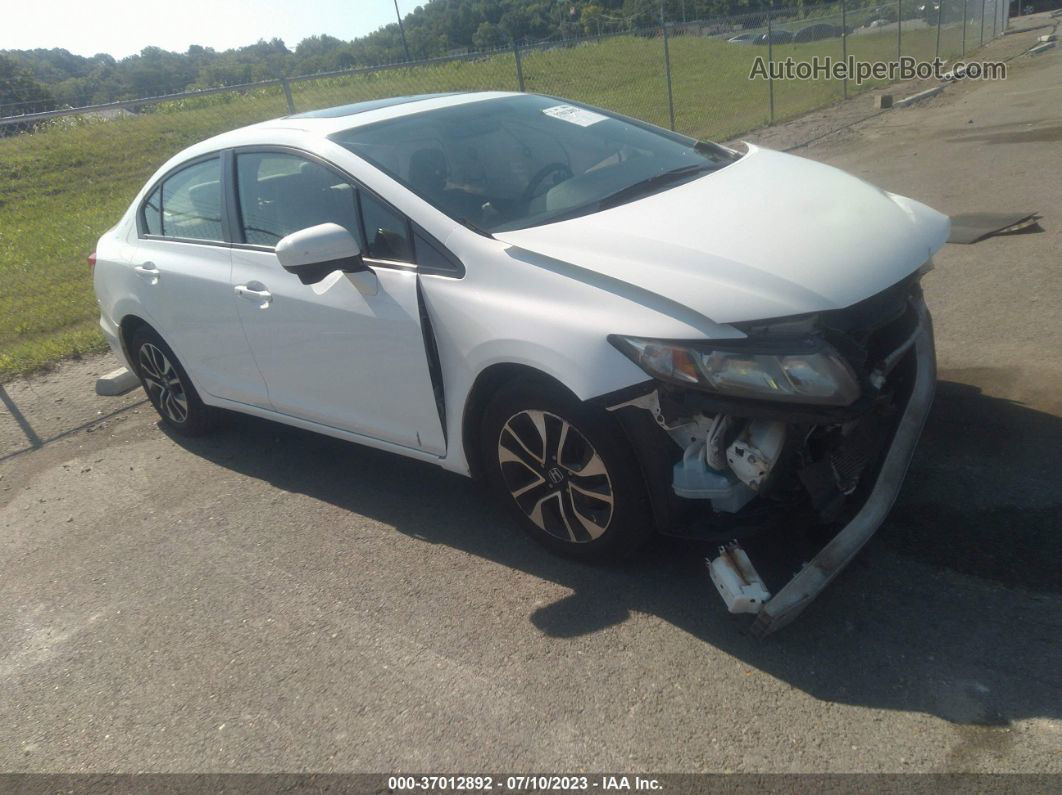 2015 Honda Civic Sedan Ex White vin: 19XFB2F86FE065660