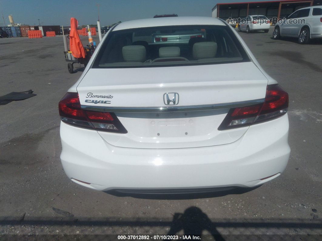 2015 Honda Civic Sedan Ex White vin: 19XFB2F86FE065660