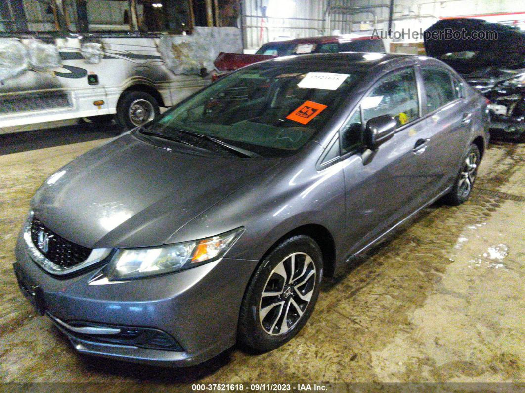 2015 Honda Civic Sedan Ex Gray vin: 19XFB2F86FE235886