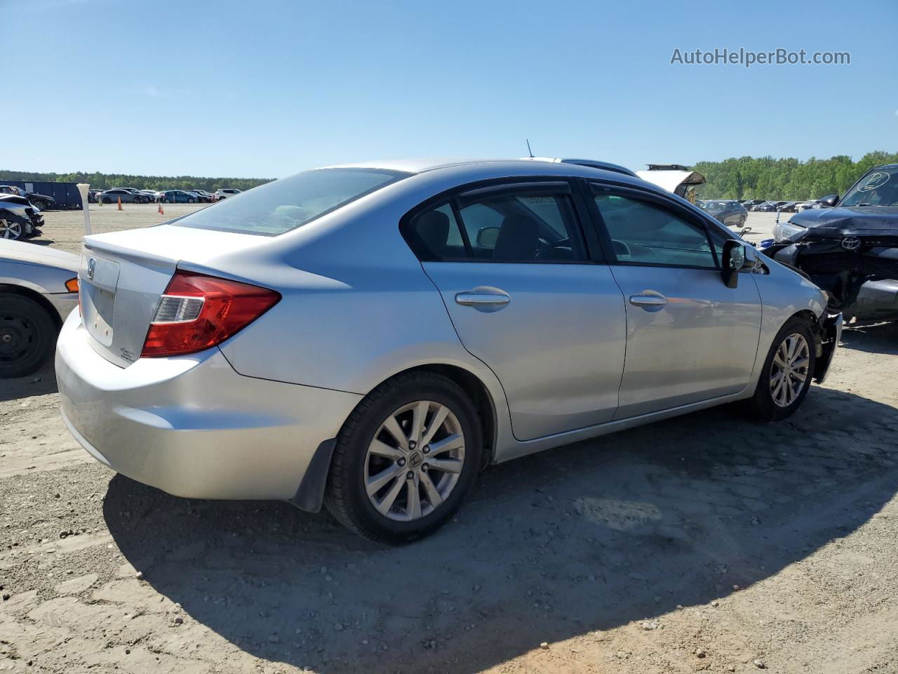 2012 Honda Civic Ex Silver vin: 19XFB2F87CE032159