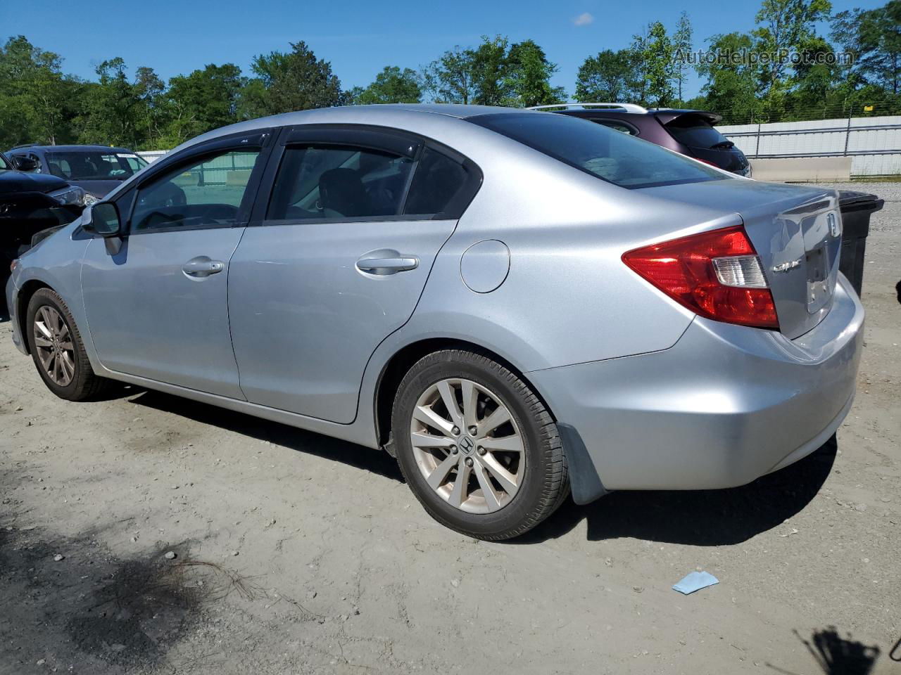 2012 Honda Civic Ex Silver vin: 19XFB2F87CE032159