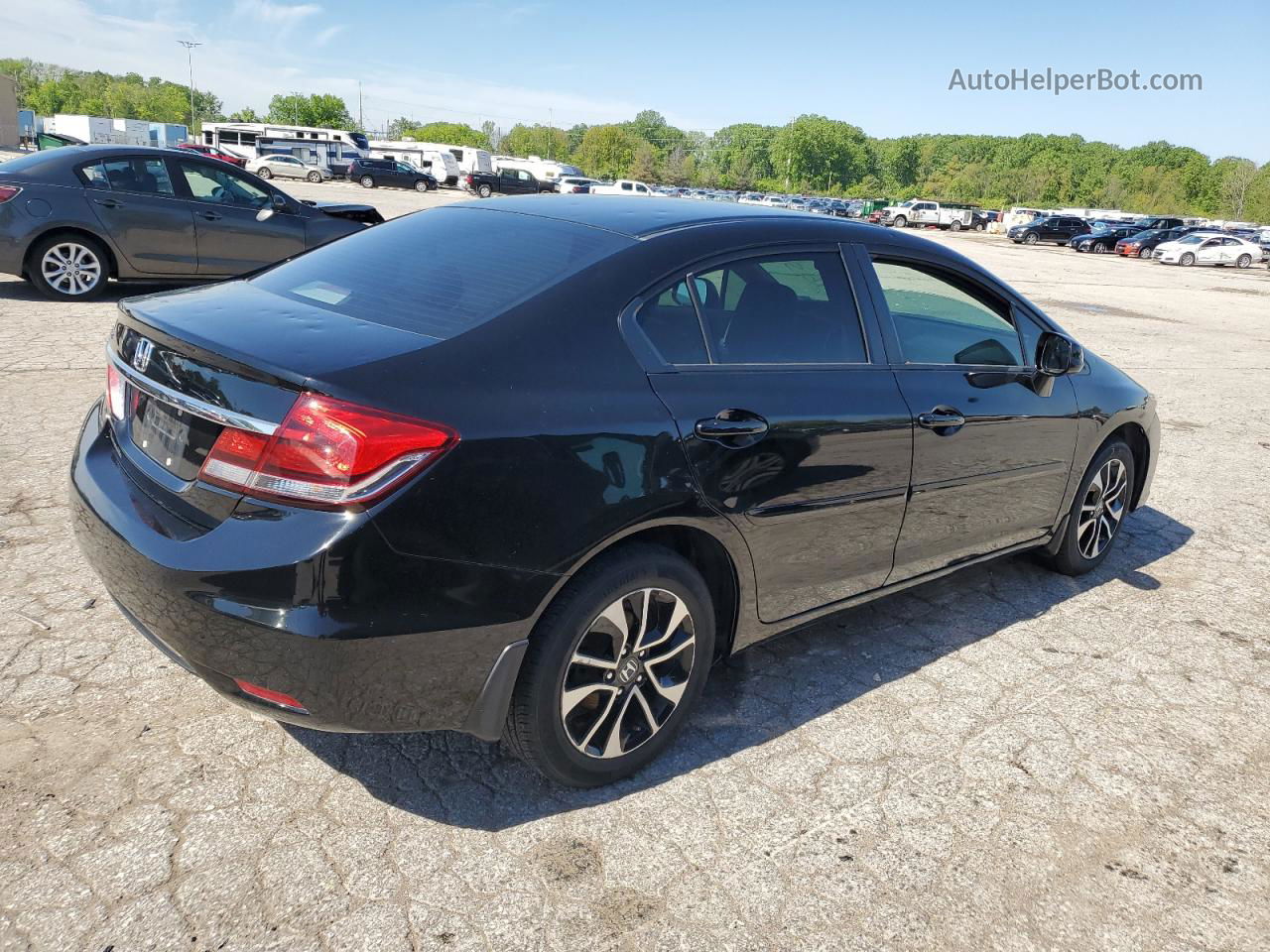 2013 Honda Civic Ex Black vin: 19XFB2F87DE001494