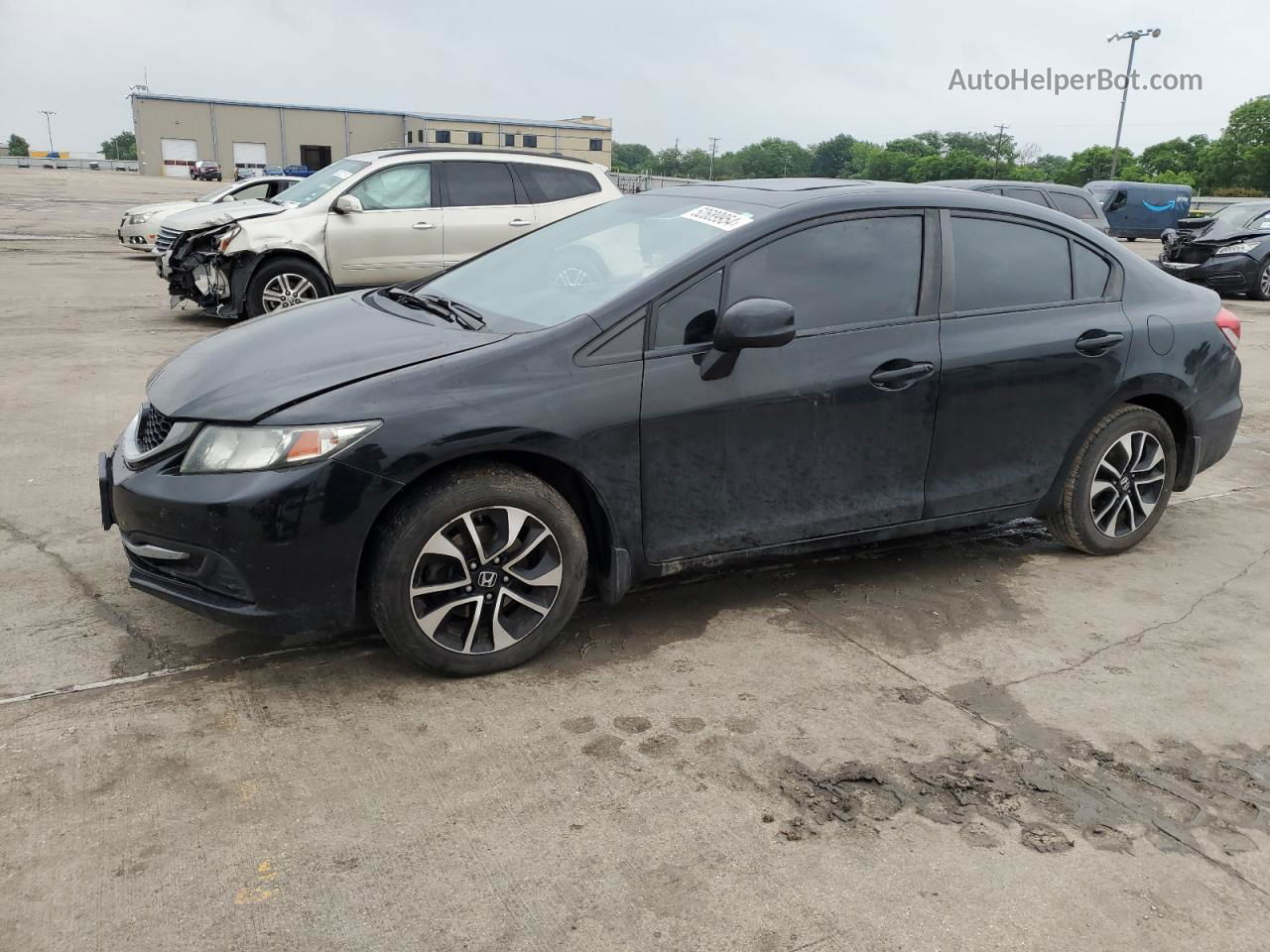 2013 Honda Civic Ex Черный vin: 19XFB2F87DE014228