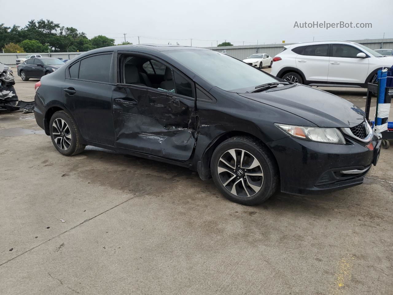 2013 Honda Civic Ex Black vin: 19XFB2F87DE014228