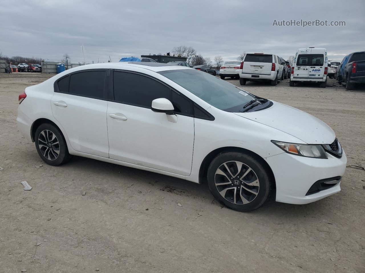 2013 Honda Civic Ex Белый vin: 19XFB2F87DE082545