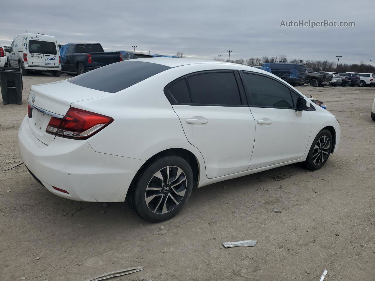 2013 Honda Civic Ex Белый vin: 19XFB2F87DE082545