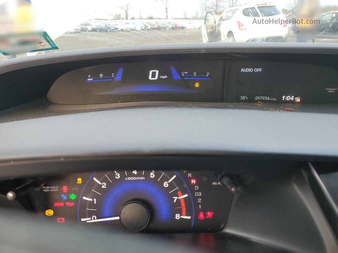 2013 Honda Civic Ex Серебряный vin: 19XFB2F87DE246344