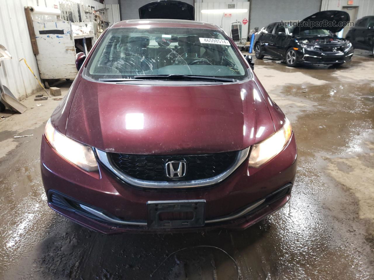 2014 Honda Civic Ex Burgundy vin: 19XFB2F87EE017356