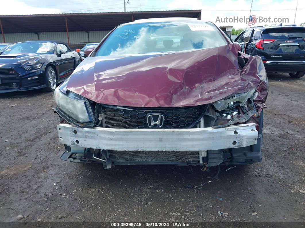 2014 Honda Civic Ex Maroon vin: 19XFB2F87EE022427