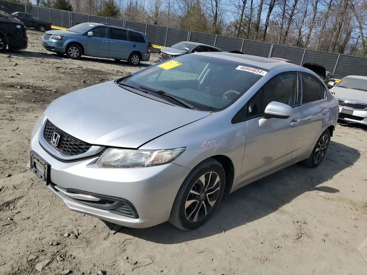 2014 Honda Civic Ex Silver vin: 19XFB2F87EE209134