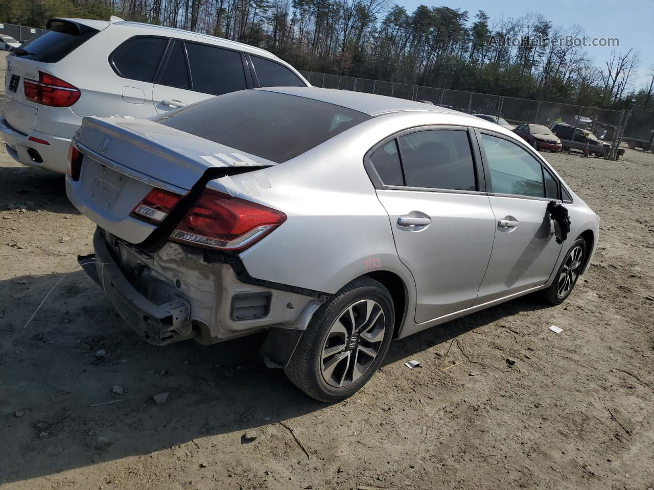 2014 Honda Civic Ex Silver vin: 19XFB2F87EE209134