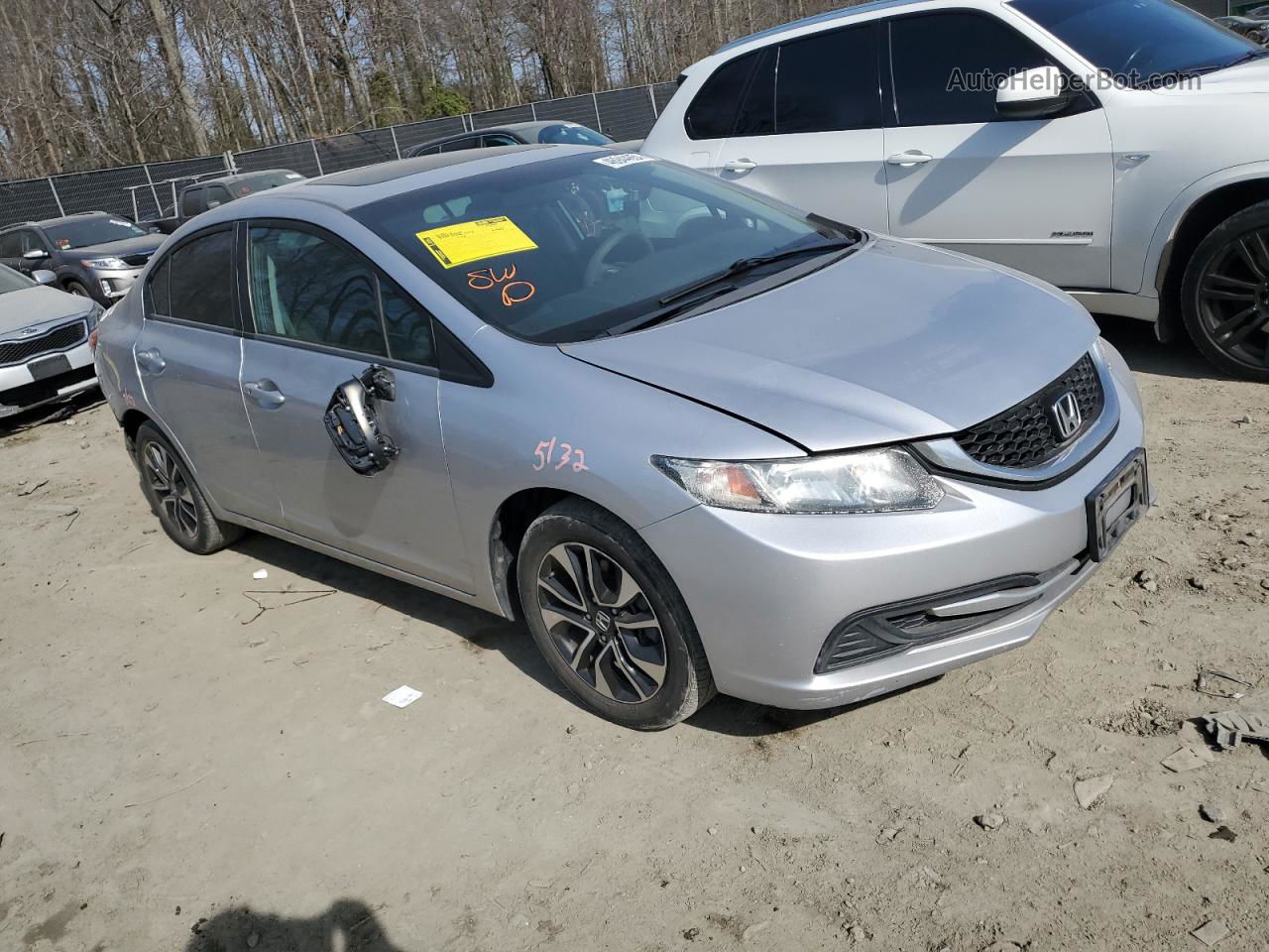 2014 Honda Civic Ex Silver vin: 19XFB2F87EE209134